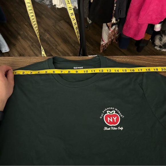❤️ NWT New York farmers market Men's Dark Green Graphic T-Shirt L - Picture 6 of 9